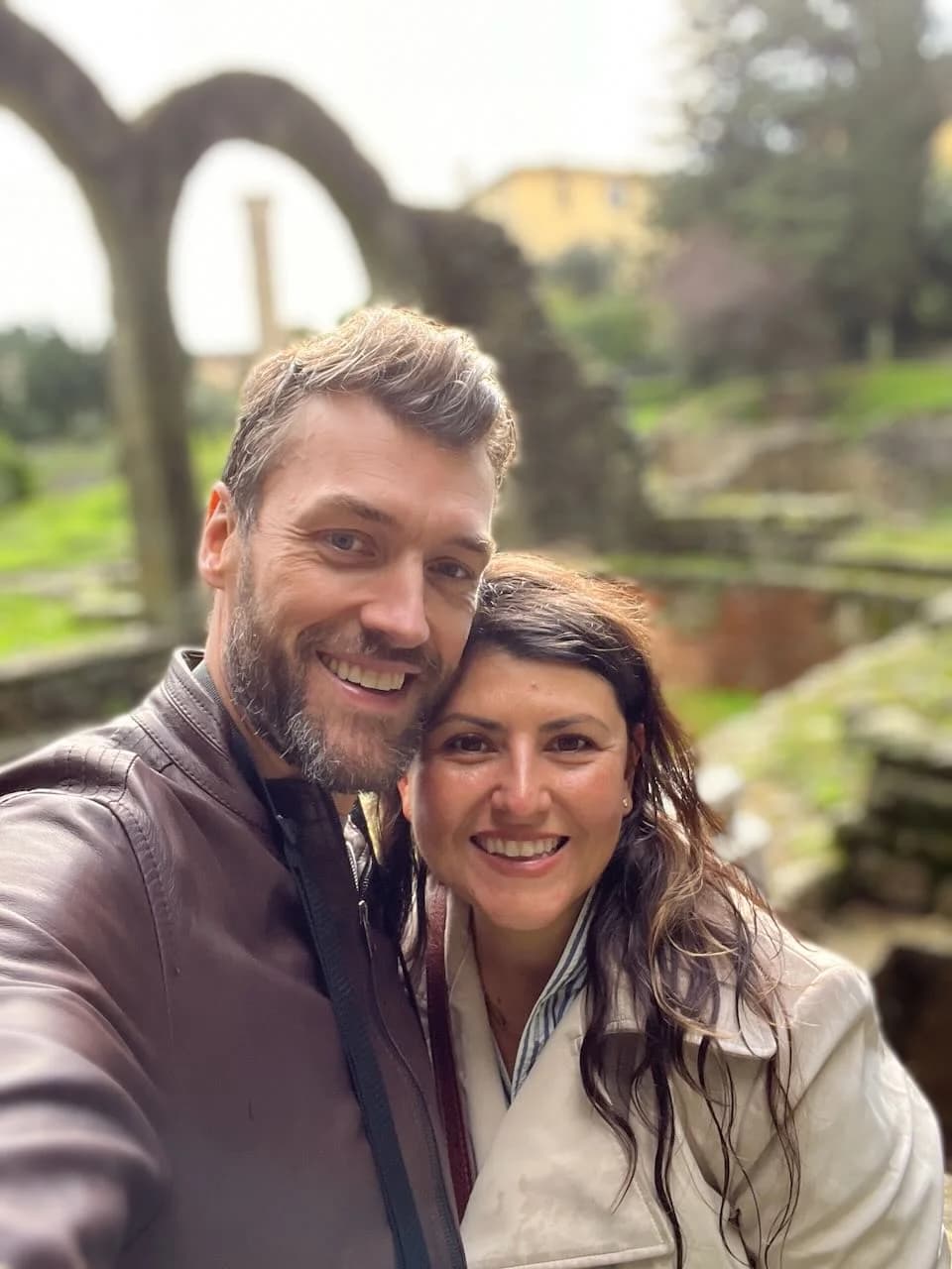 Jaylene and Aaron together in Fiesole, Italy